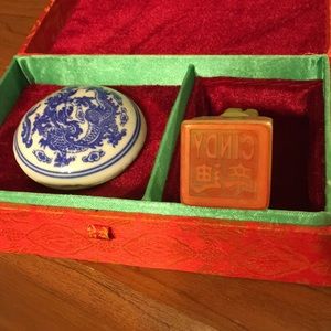 Old Chinese real jade seal